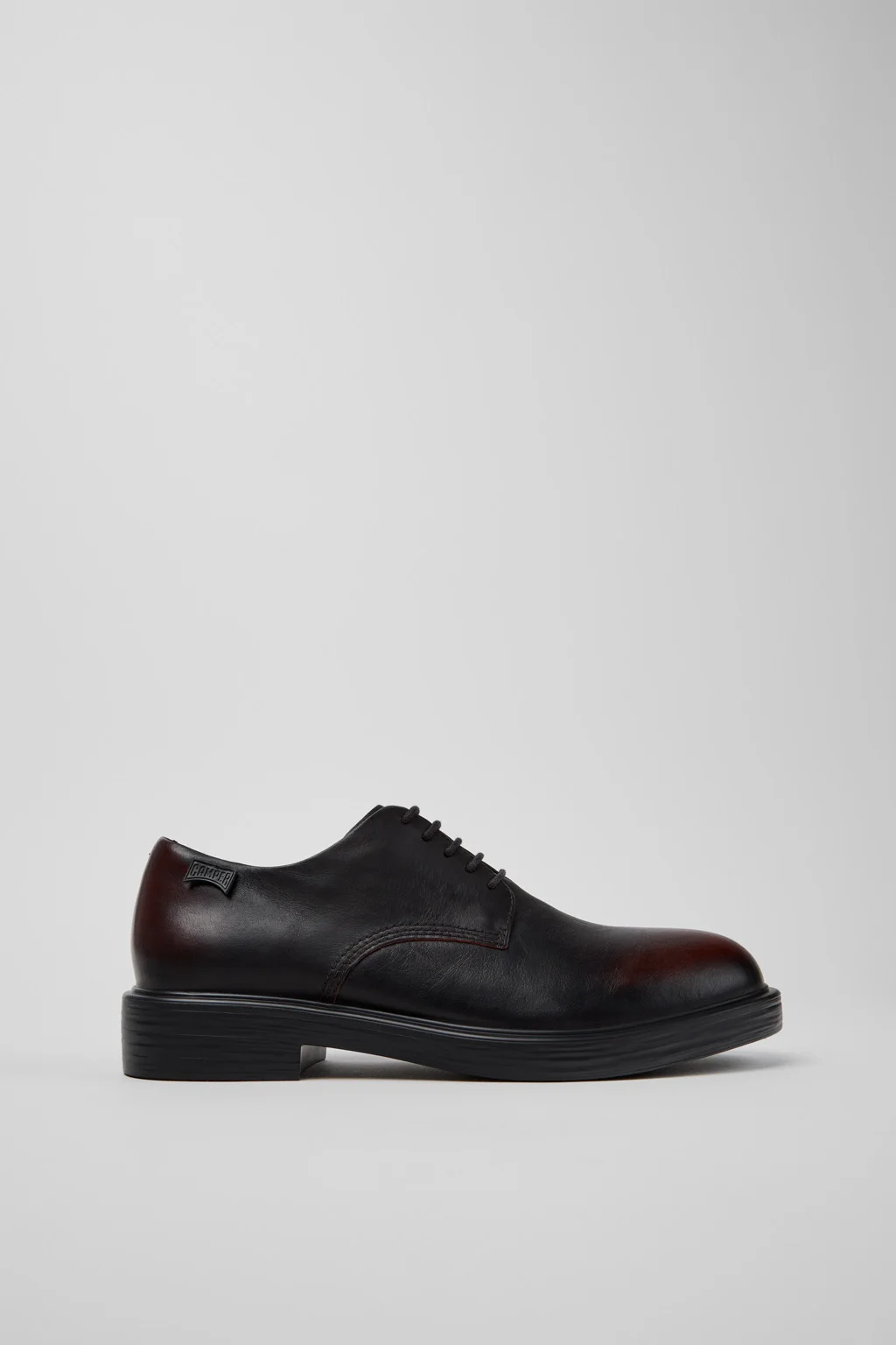 Dean Black Leather Shoes for Men. - 1