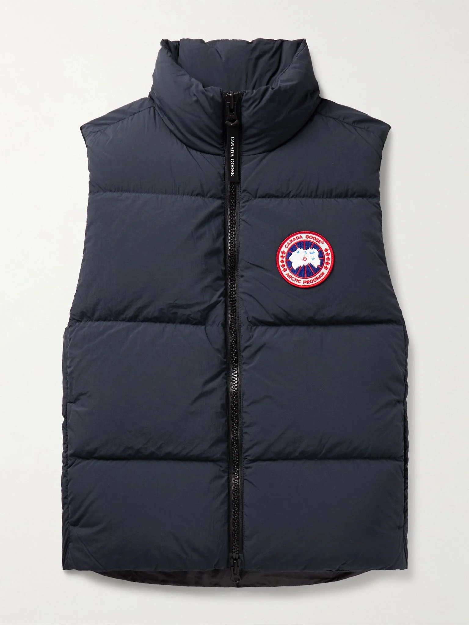 Lawrence Slim-Fit Logo-Appliquéd Quilted Enduraluxe® Down Gilet Navy - 1