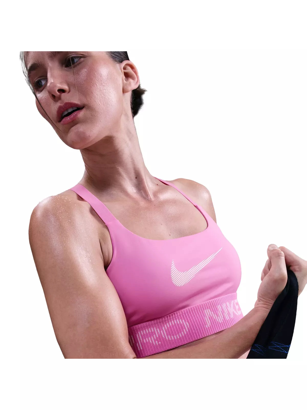 Women's Pro Light-Support Non-Padded Sports Bra -Pink - 3