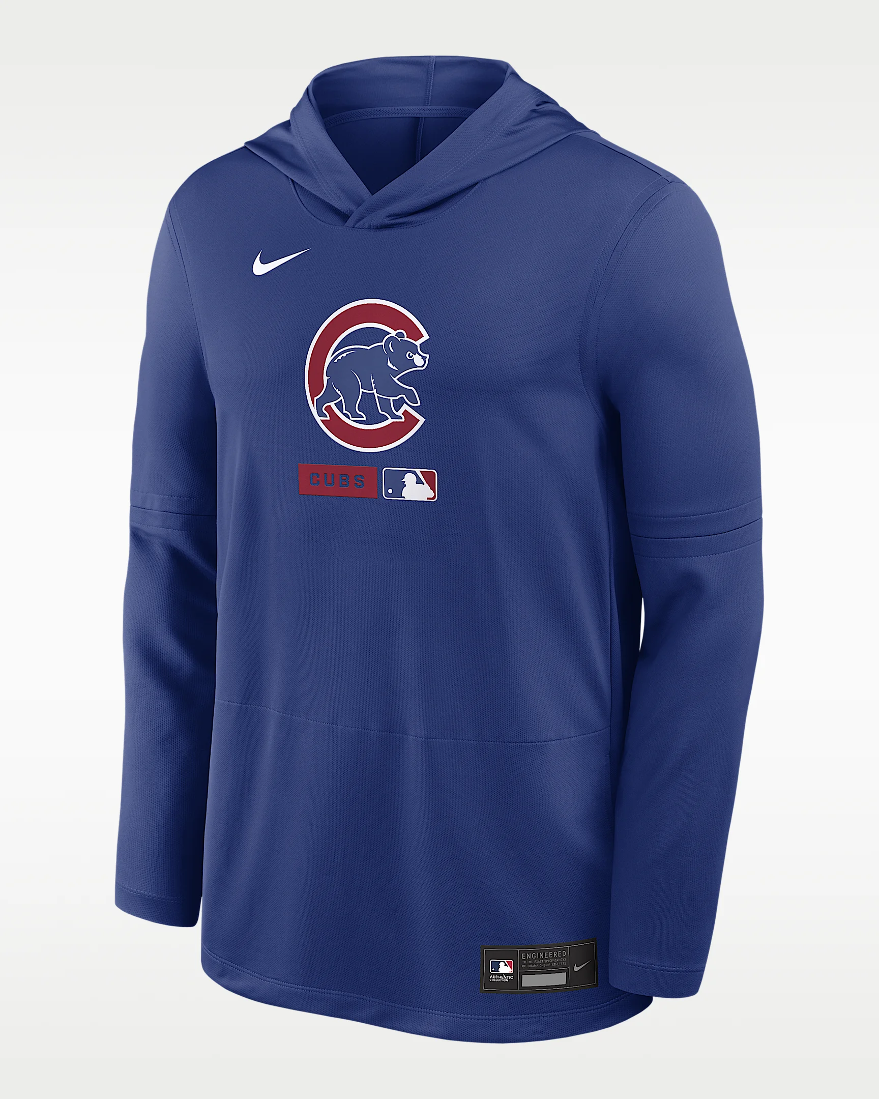Chicago Cubs Authentic Collection Men's Nike Dri-FIT MLB Long-Sleeve Hooded Top - 1