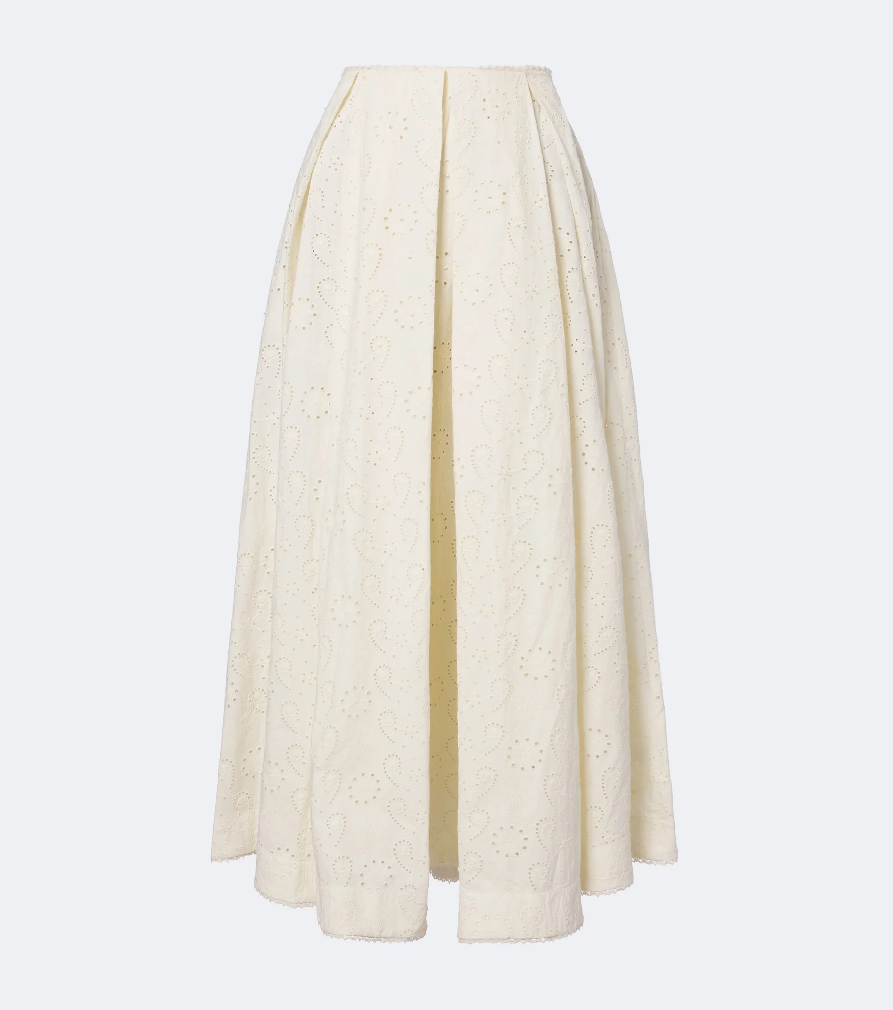 Delta broderie anglaise cotton maxi skirt - 1