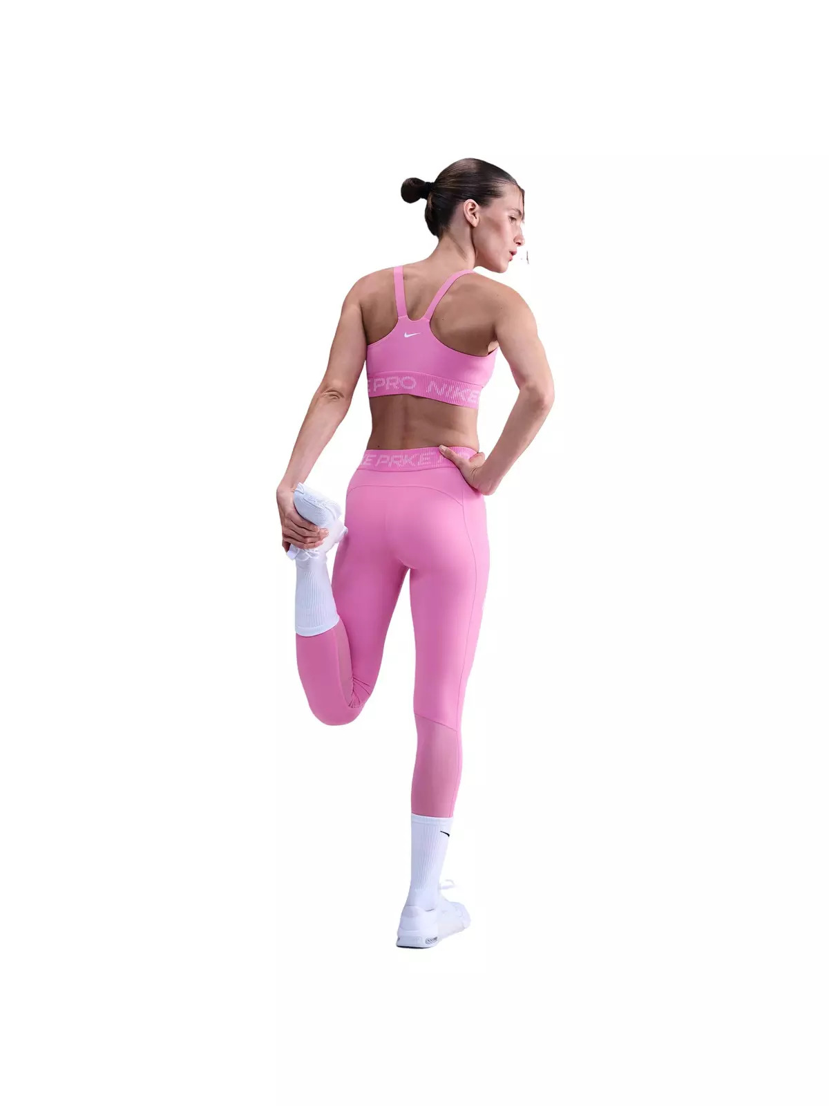 Women's Pro Light-Support Non-Padded Sports Bra -Pink - 5