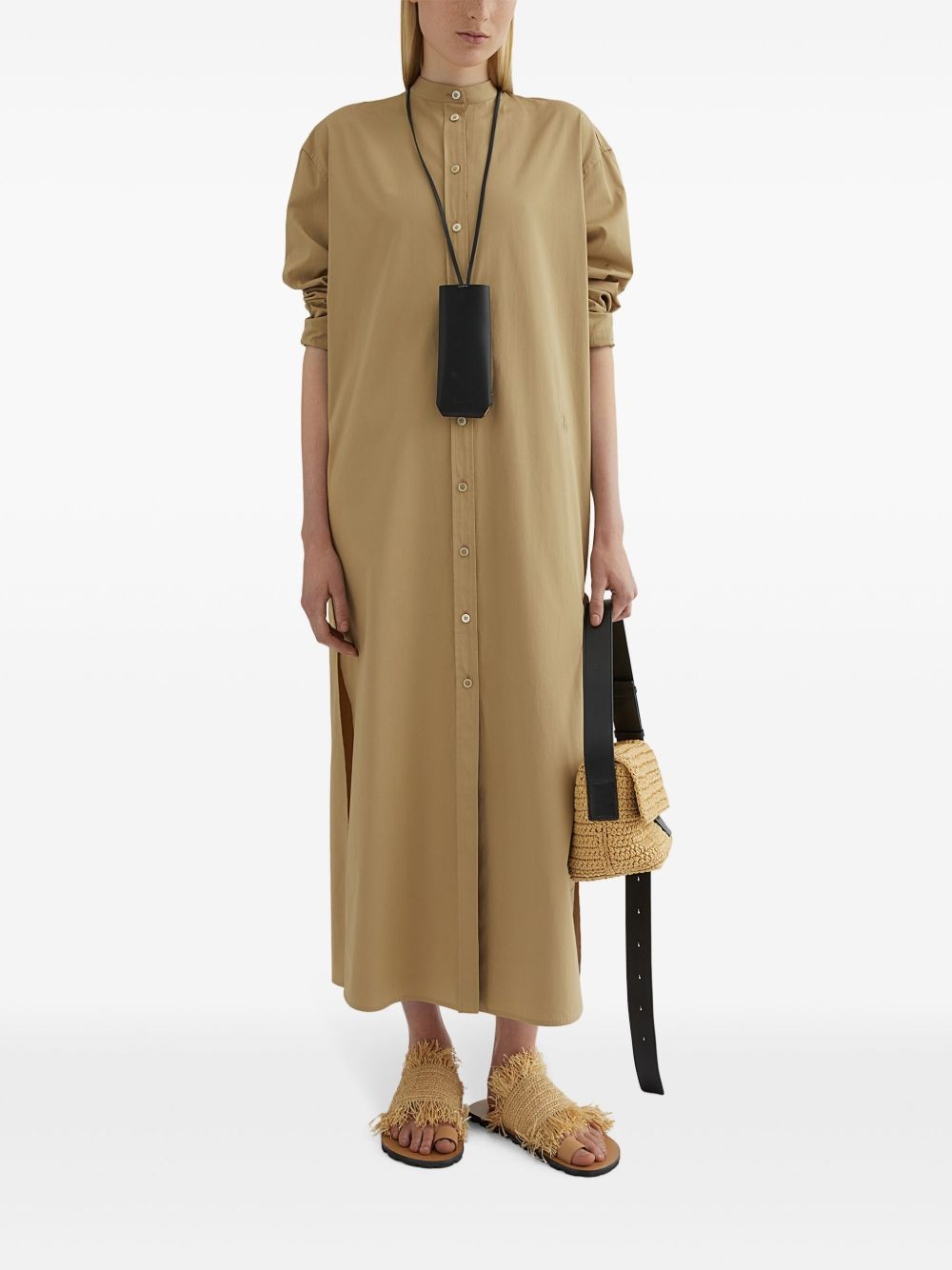 cotton shirt dress - 2