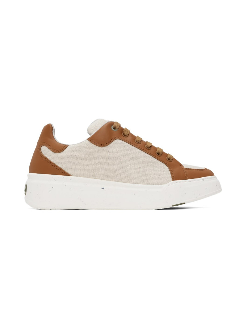 Beige & Tan Maxigreen Sneakers 1