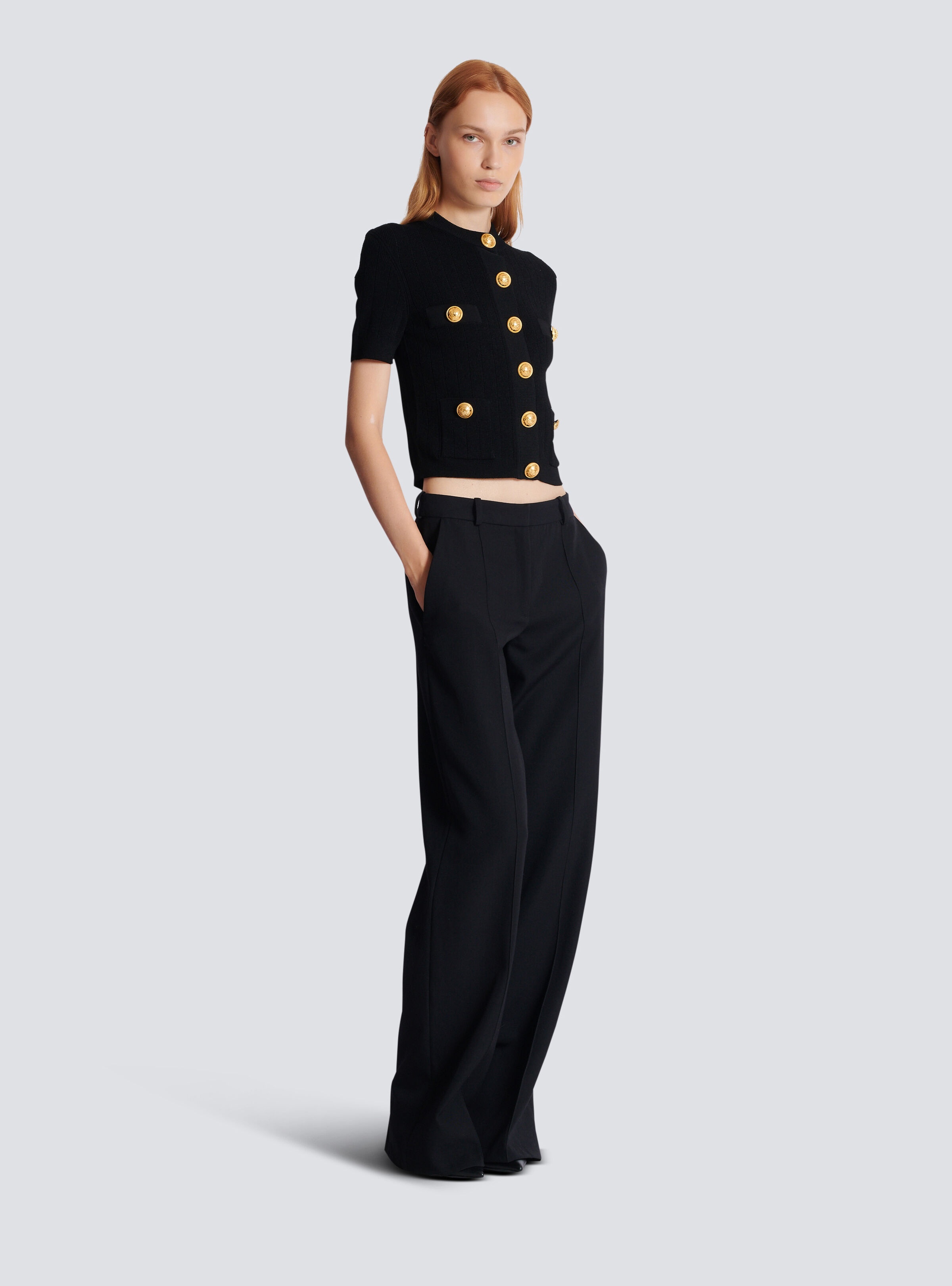 4-pocket knitted cardigan - 3