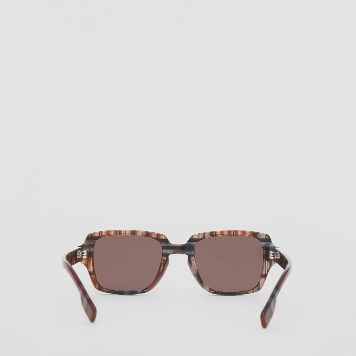 Check Rectangular Frame Sunglasses - 6