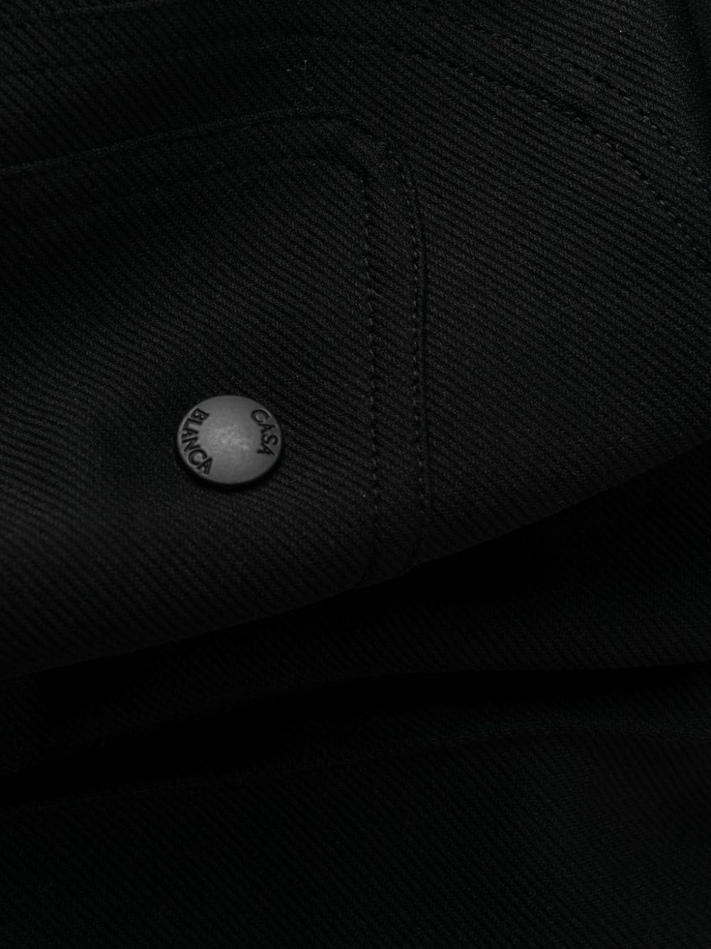 lyocell-cotton blend stirrup trousers - 7