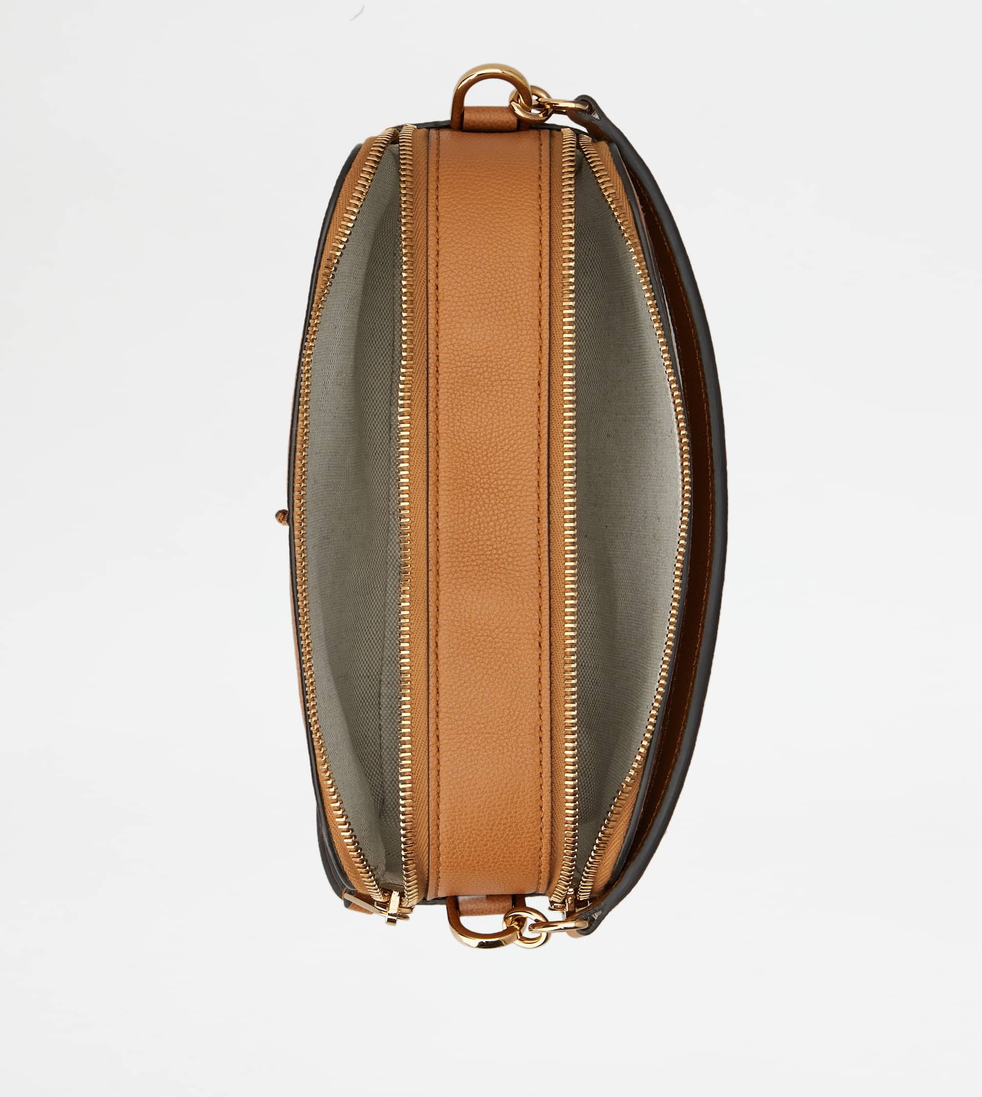 T TIMELESS CAMERA BAG IN LEATHER MINI - BROWN - 4