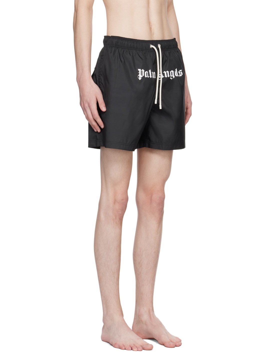 Black Printed Swim Shorts - 2