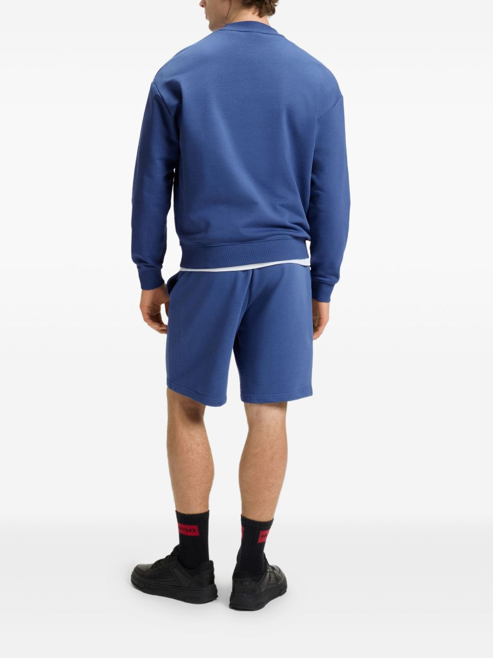 drawstring track shorts - 3