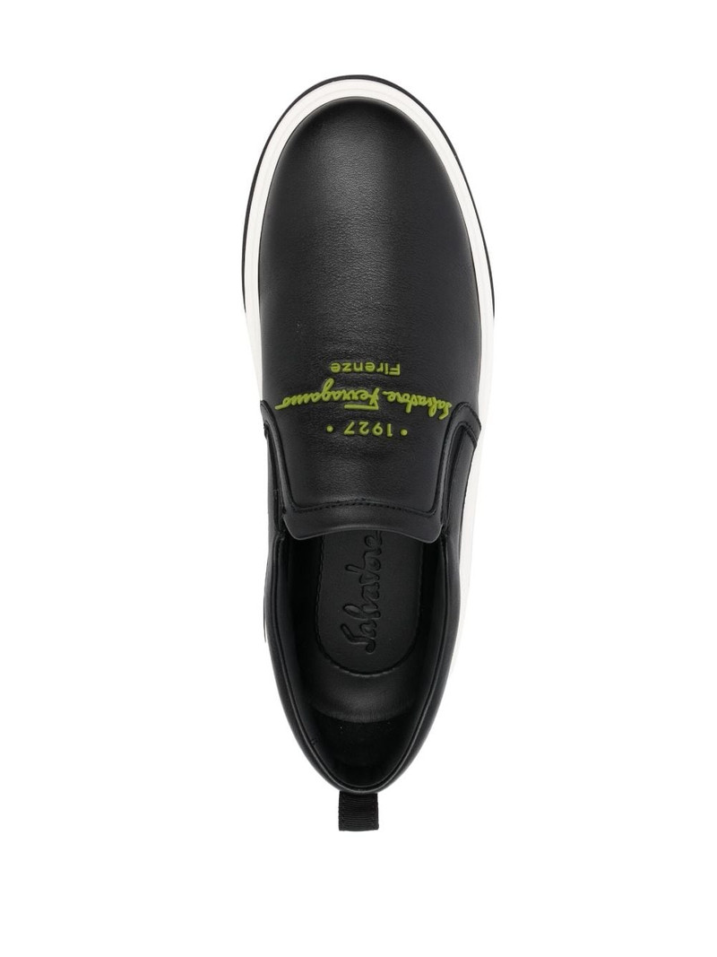 Cassina leather low-top sneakers 4