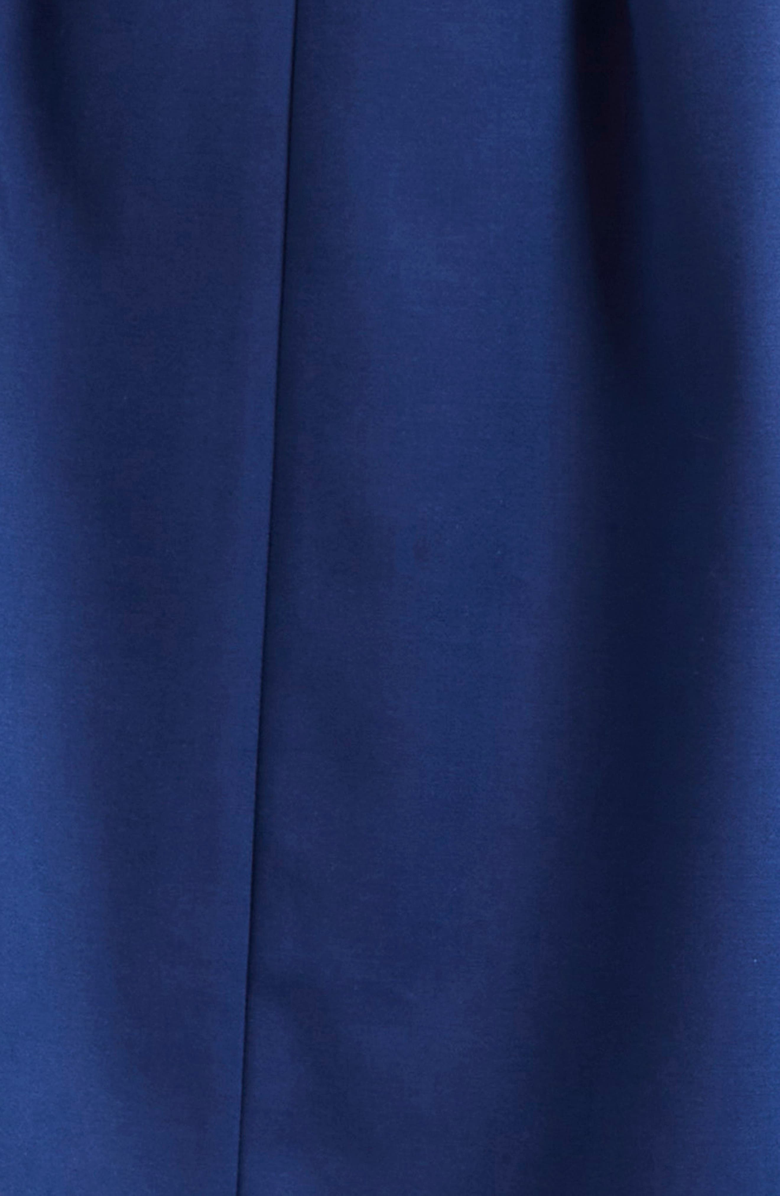Emporio Armani Cotton Blend Fit & Flare Dress in Cobalt Blue at Nordstrom - 6