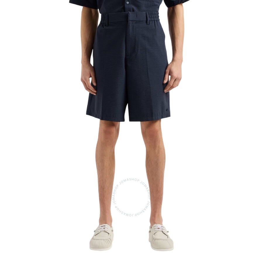 Emporio Armani Elasticated-Waist Chino Shorts - 2