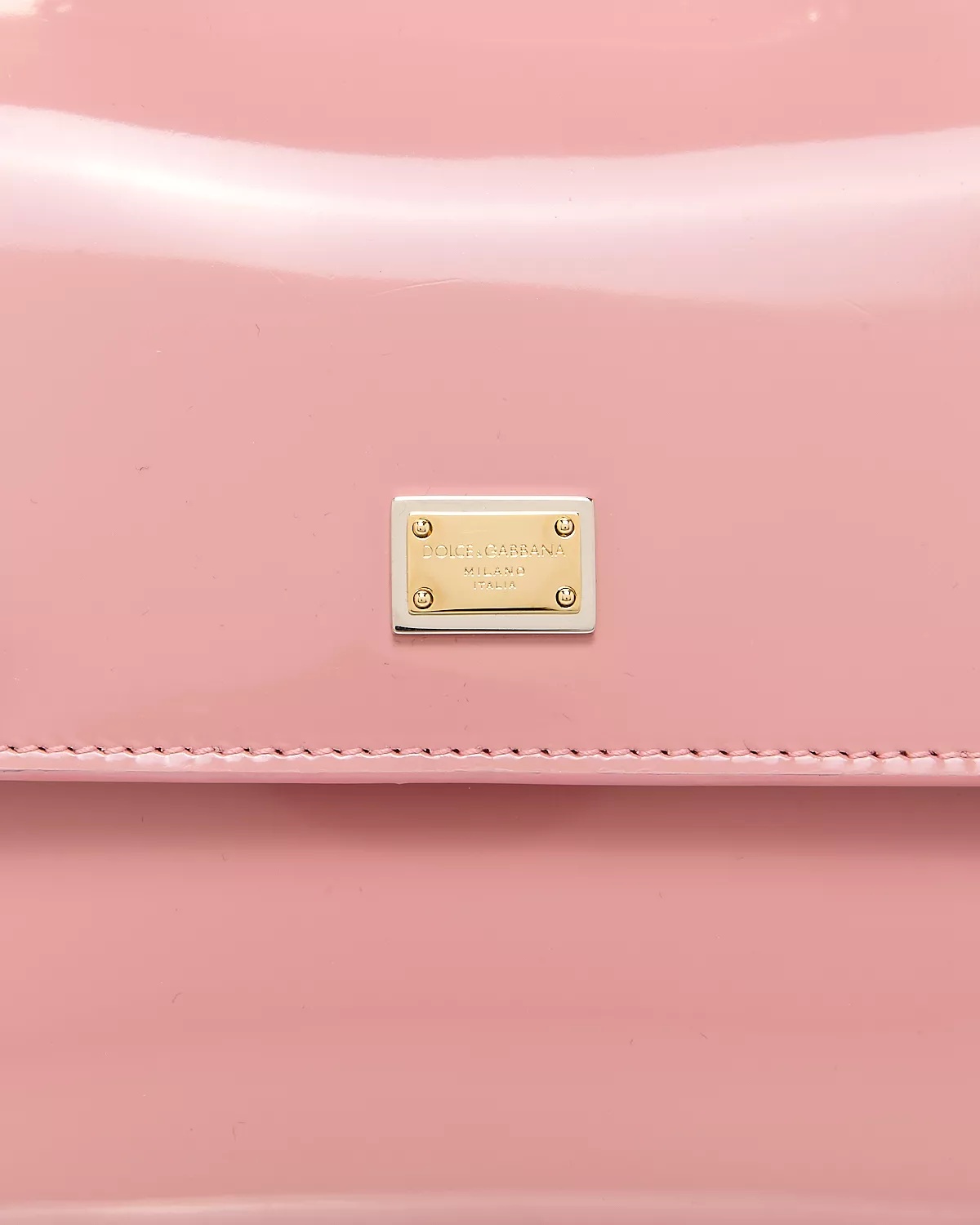 Patent Leather Top Handle Bag - 6