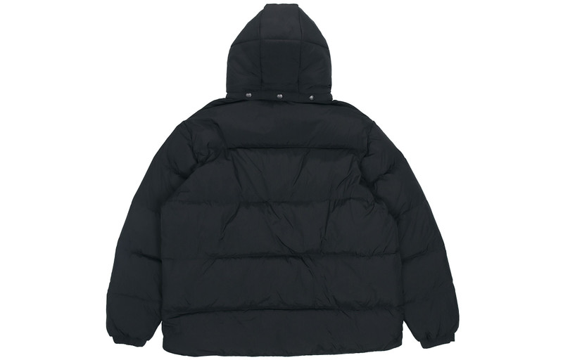 adidas adidas originals Solid Color hooded down Jacket Black H13564 outlook