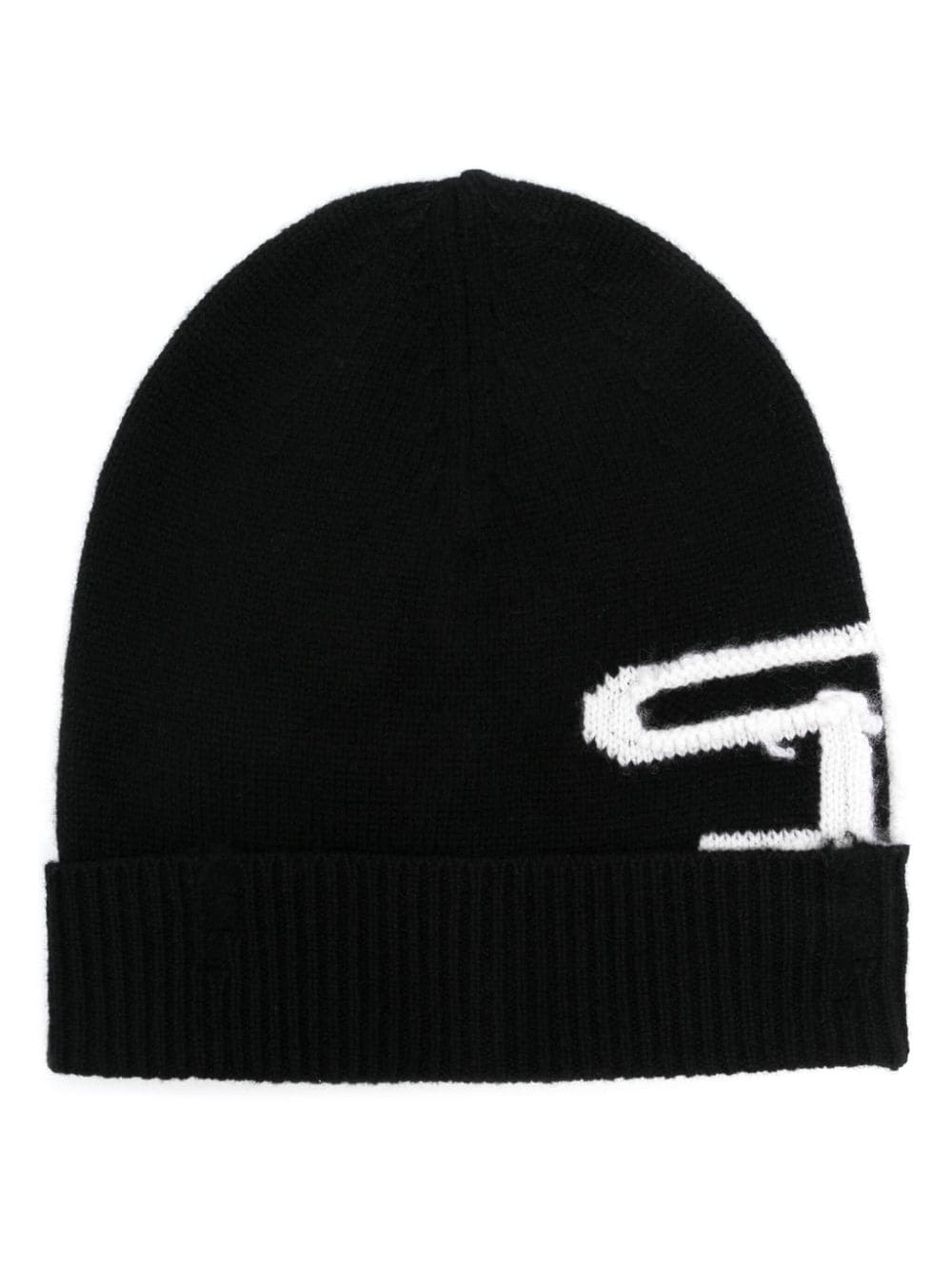 K-Peel logo-intarsia beanie - 1