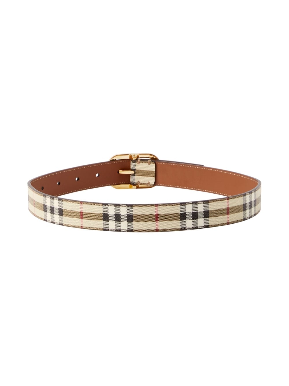 Vintage Check leather belt - 2
