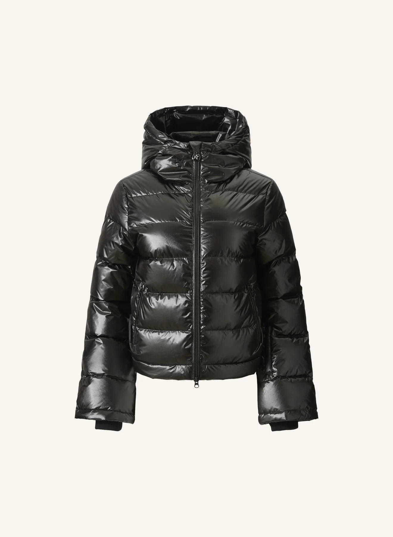 Metallic Polar Flare Down Jacket - 1