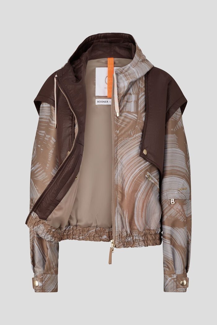 Pablo Jacket in Brown/Off-white - 2