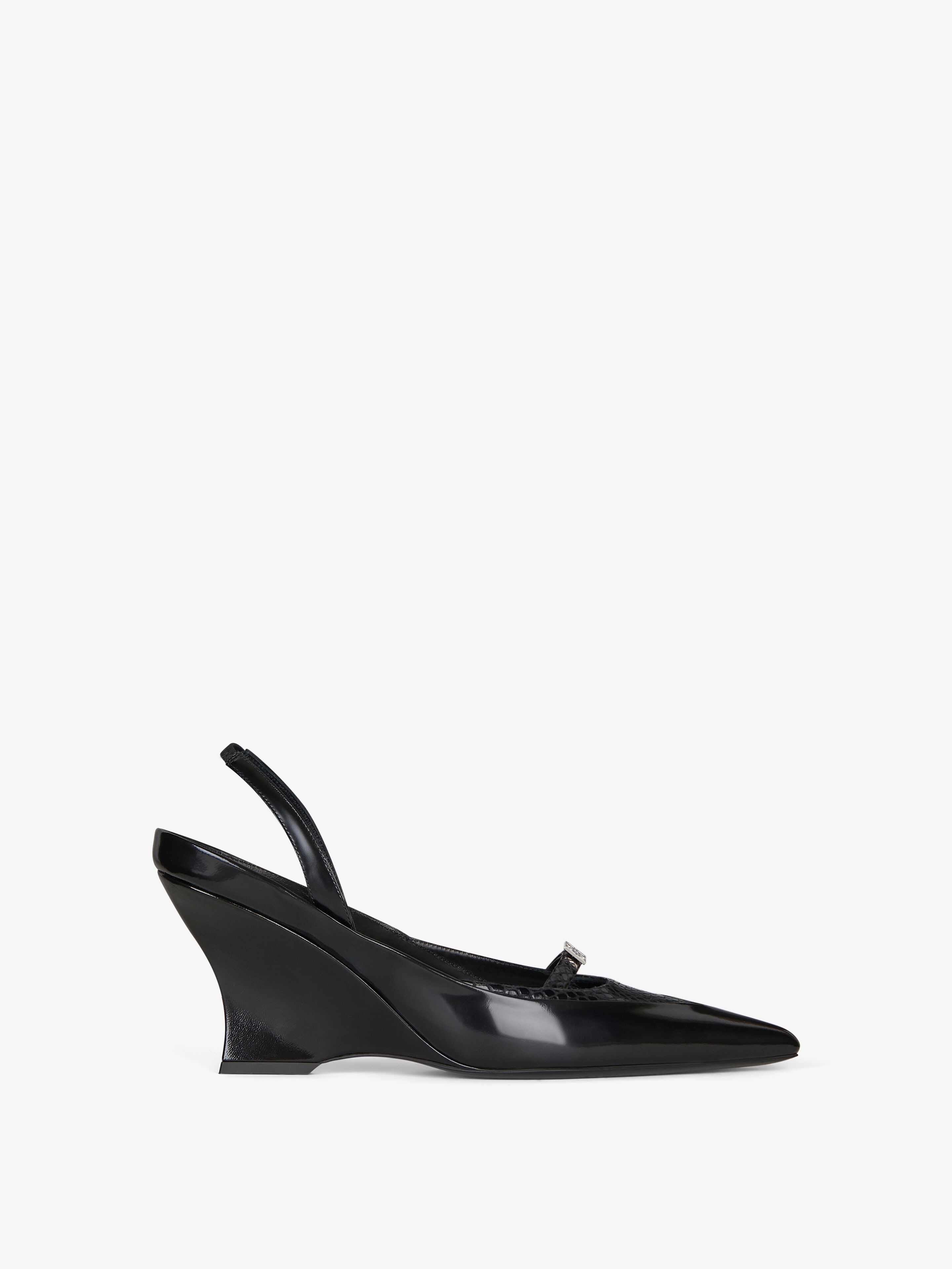 RAVEN SLINGBACKS IN LEATHER AND AYERS - 1