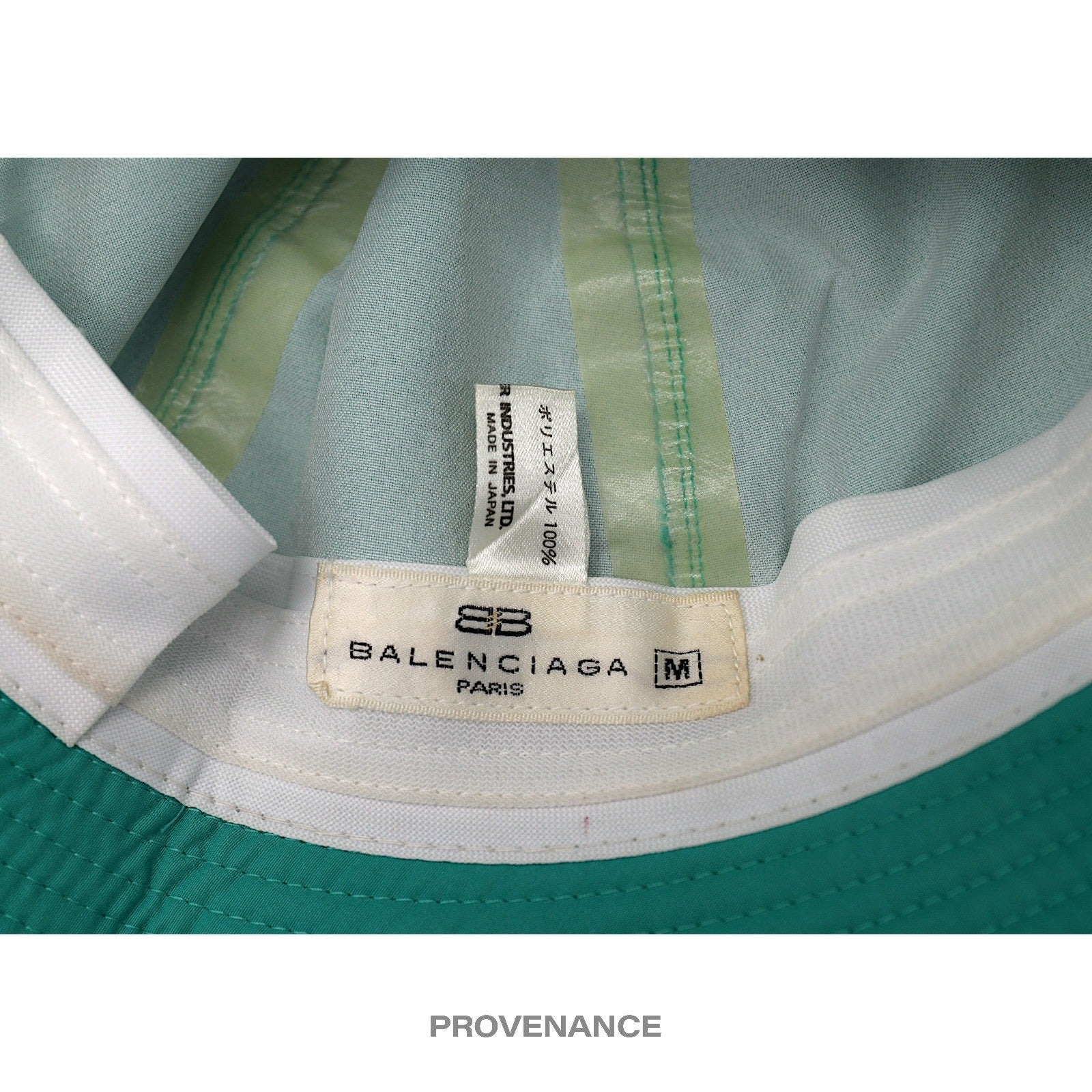 Balenciaga BB Logo Embroidered Bucket Hat - Turquoise - 5