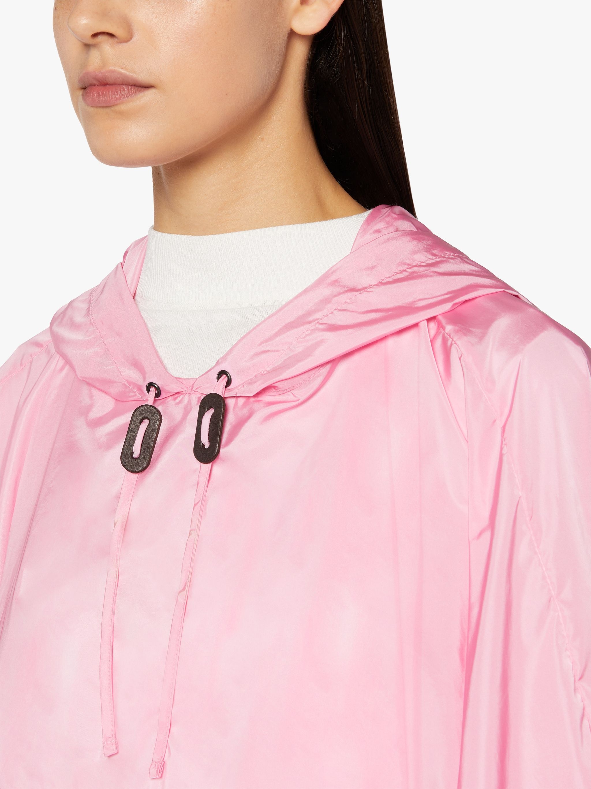 ALNESS PINK NYLON HOODED PONCHO | LMC-063 - 5