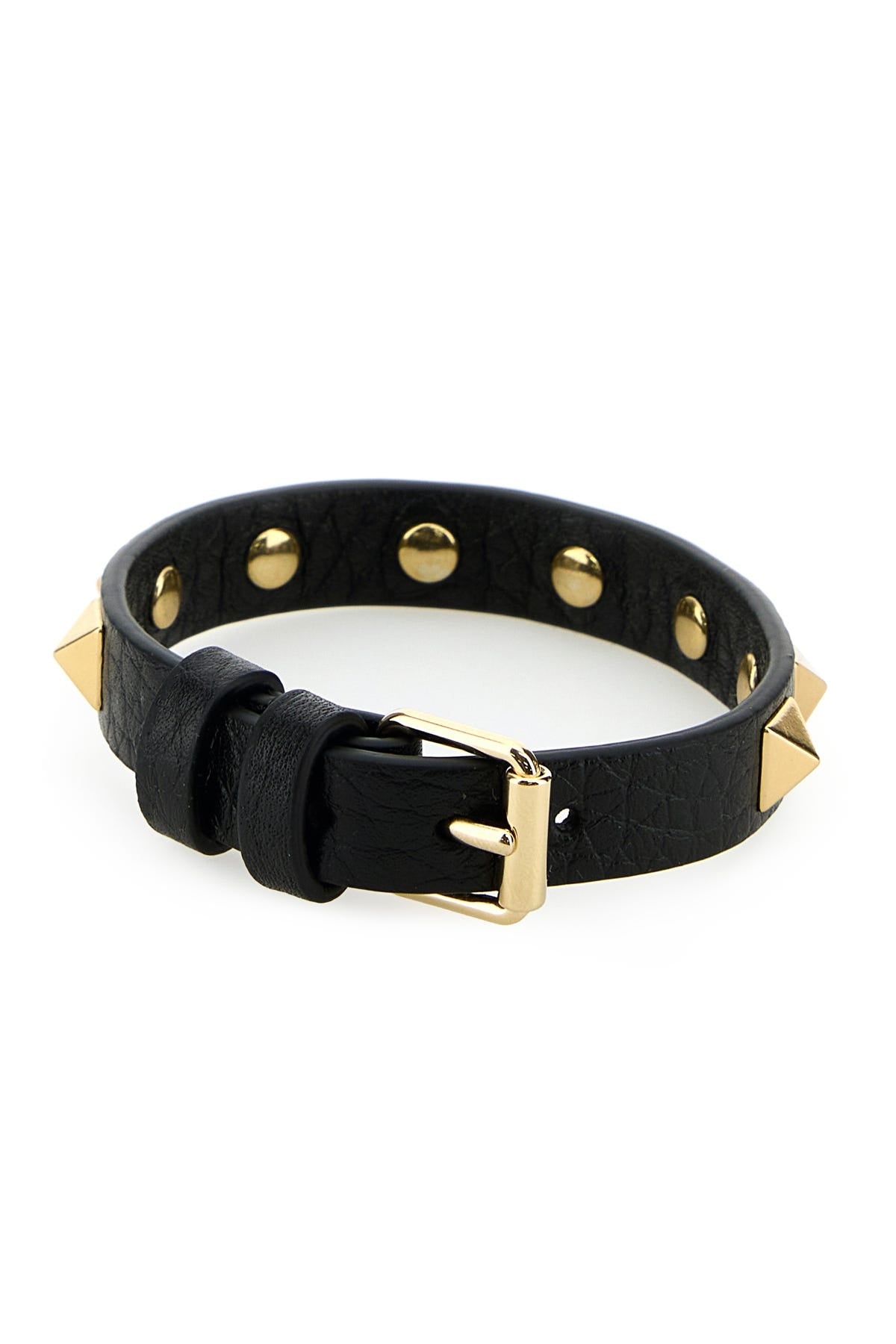 ブレスレット VALENTINO BRACELET (6Y2J0S47BDT 0NO) Valentino Garavani V-Logo Leather Bracelet | Neiman Marcus