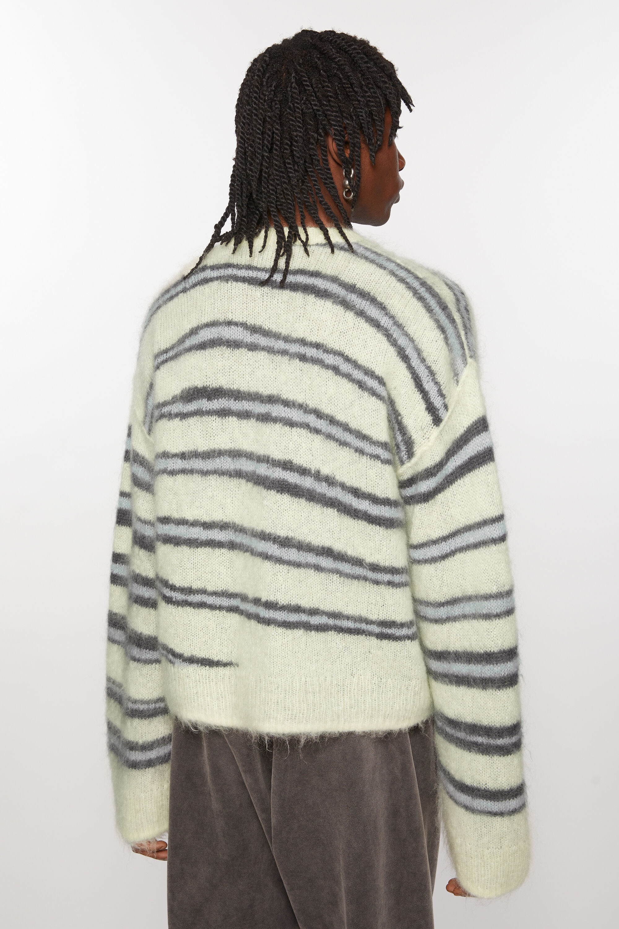 Mohair blend jumper - Soft yellow/multi - 3