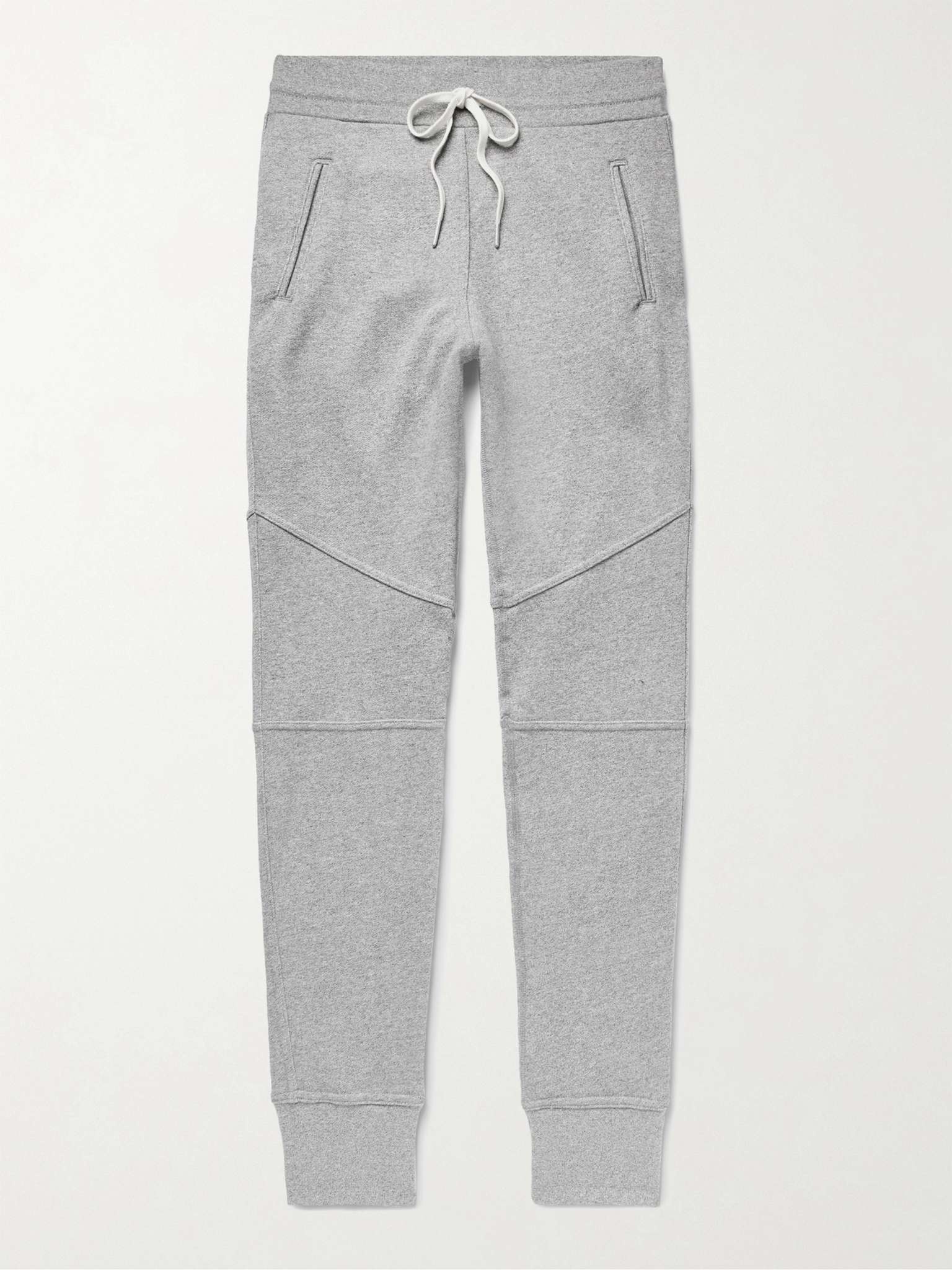 Escobar Slim-Fit Tapered Loopback Cotton-Blend Jersey Sweatpants - 1