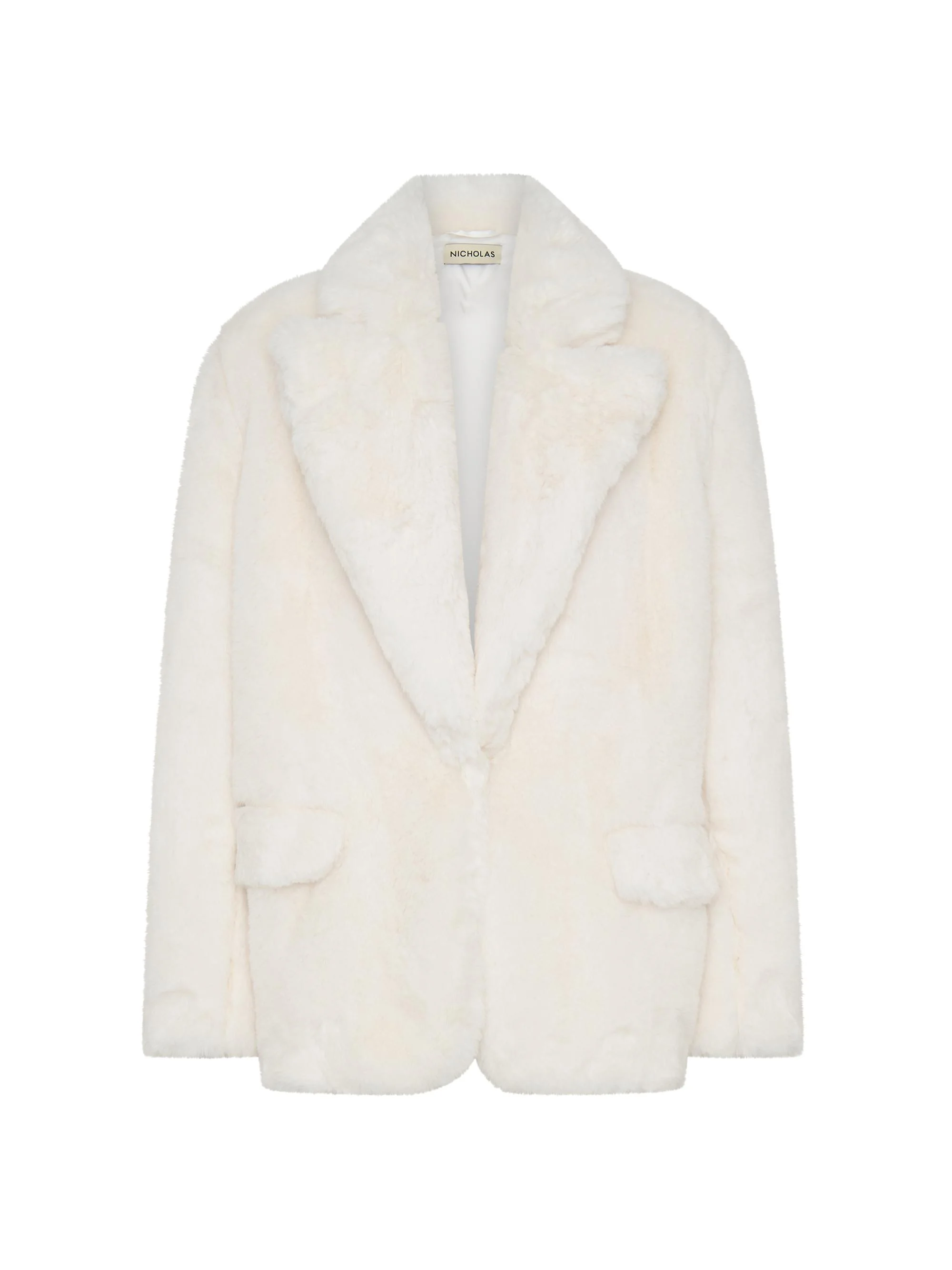 Women's Desiree Faux-Fur Jacket - Ivory - 1