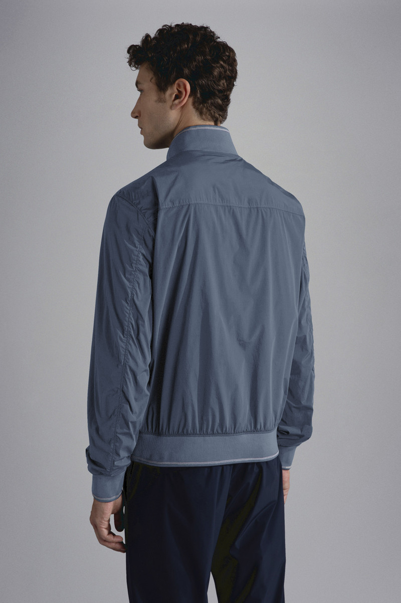 GARMENT DYED STRETCH ECONYL® NYLON BOMBER JACKET 3