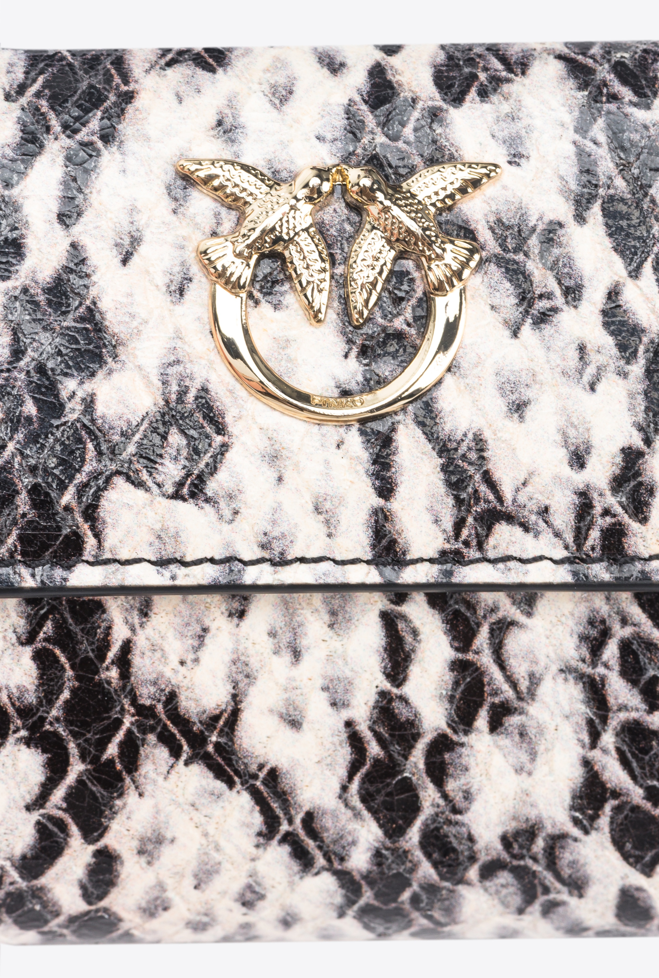 PINKO GALLERIA SMALL WALLET IN REPTILE-PRINT LEATHER - 5