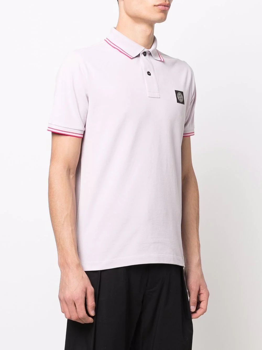 logo-patch short-sleeve polo shirt - 3