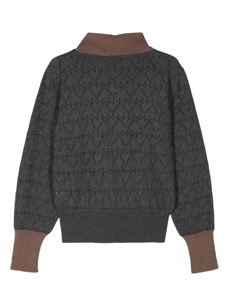 Kiko Kostadinov Brecht pointelle-knit jumper outlook