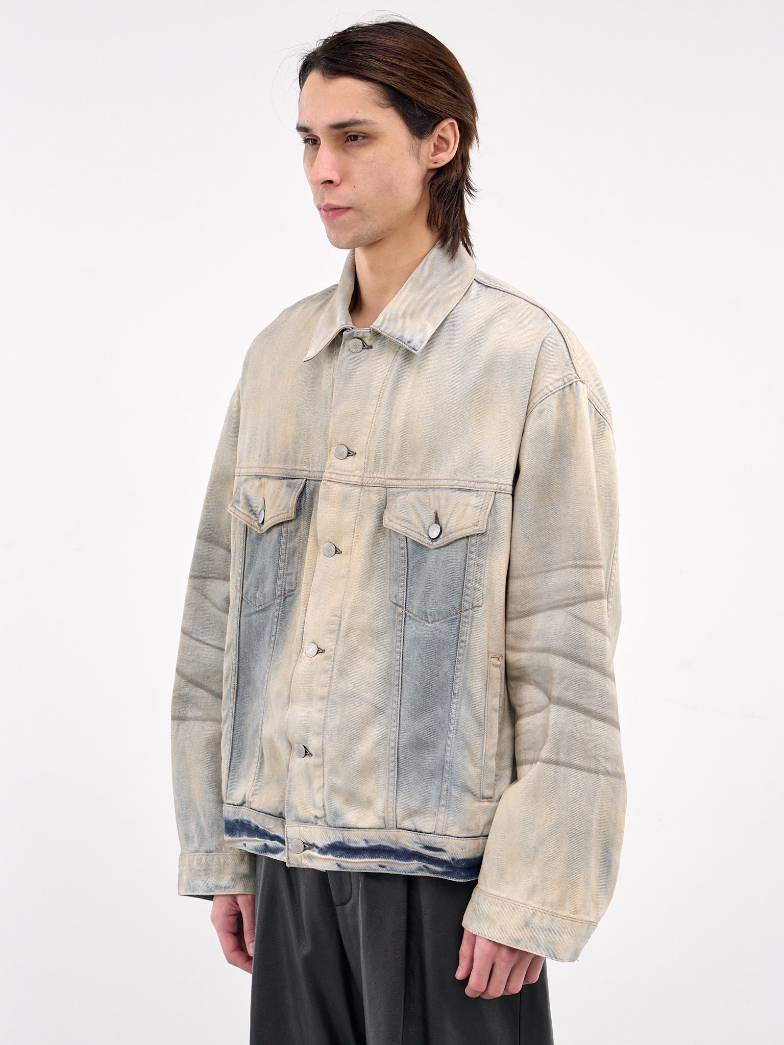 Acne Studios Oversized Denim Jacket | hlorenzo | REVERSIBLE