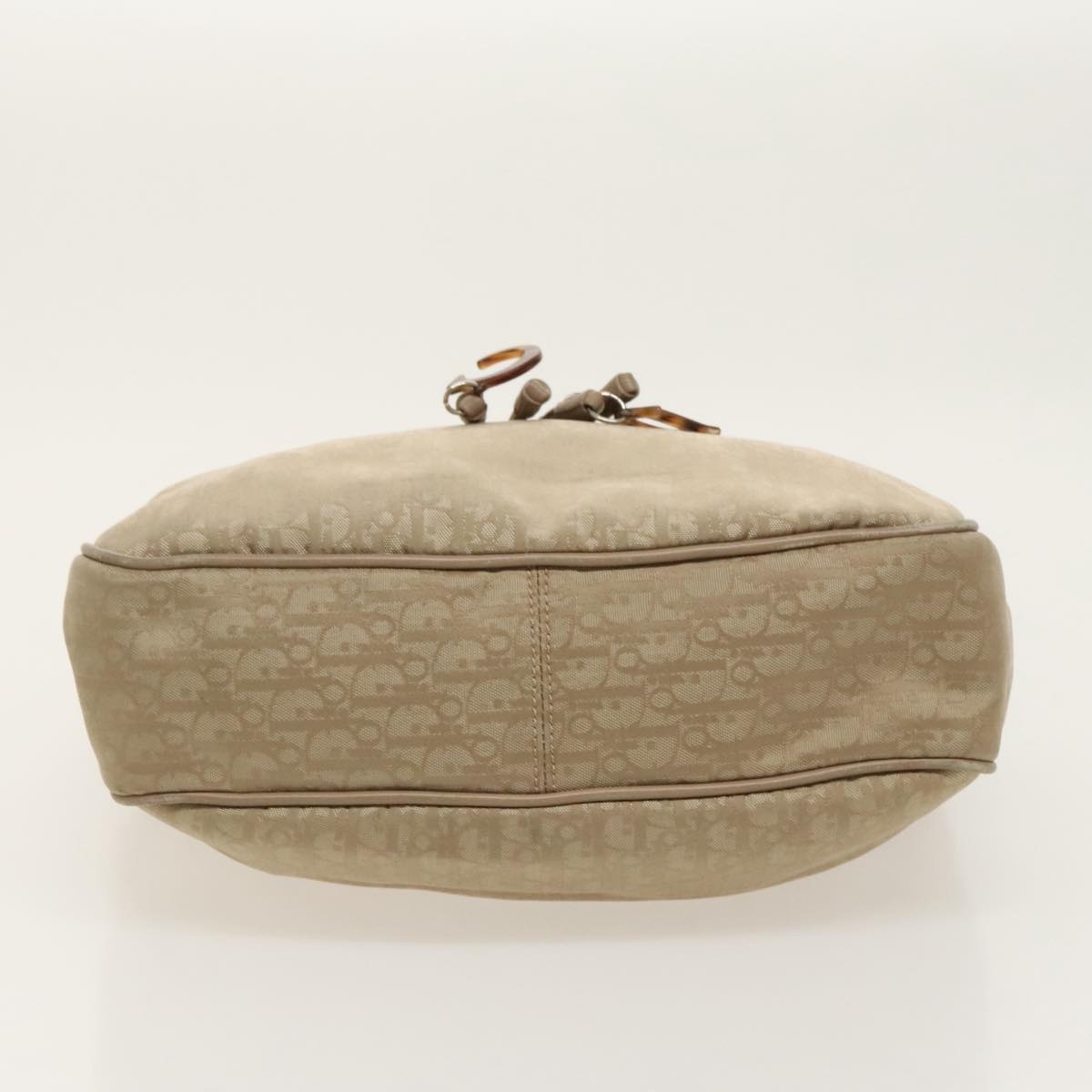 DIOR Trotter Canvas Tote Bag Beige Silver - 5