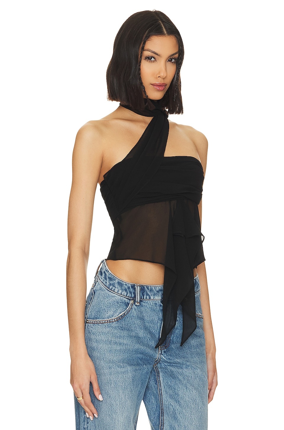 Chiffon Wrap Around Top - 2