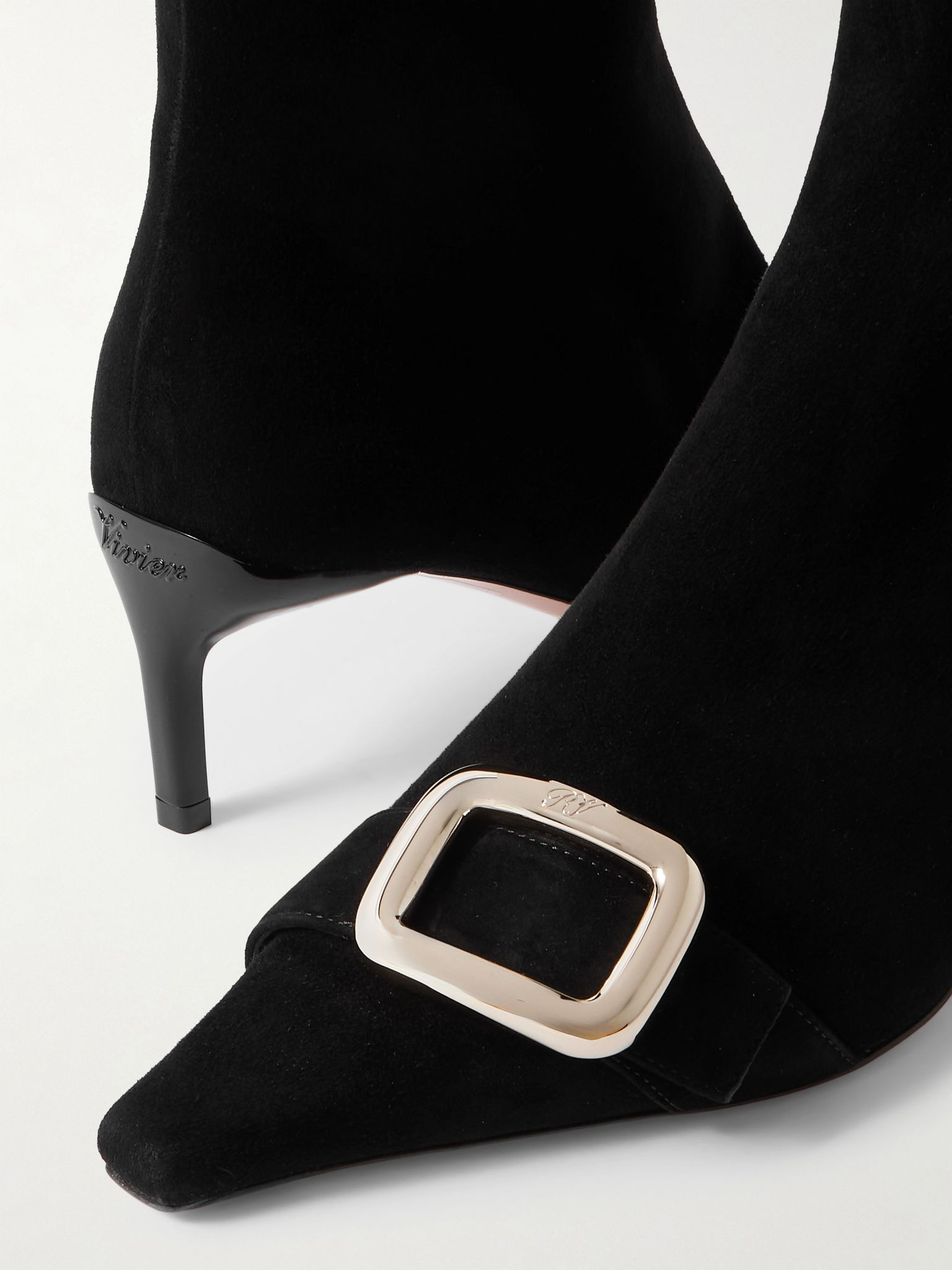 Viv' Canard 55 suede ankle boots Black - 4