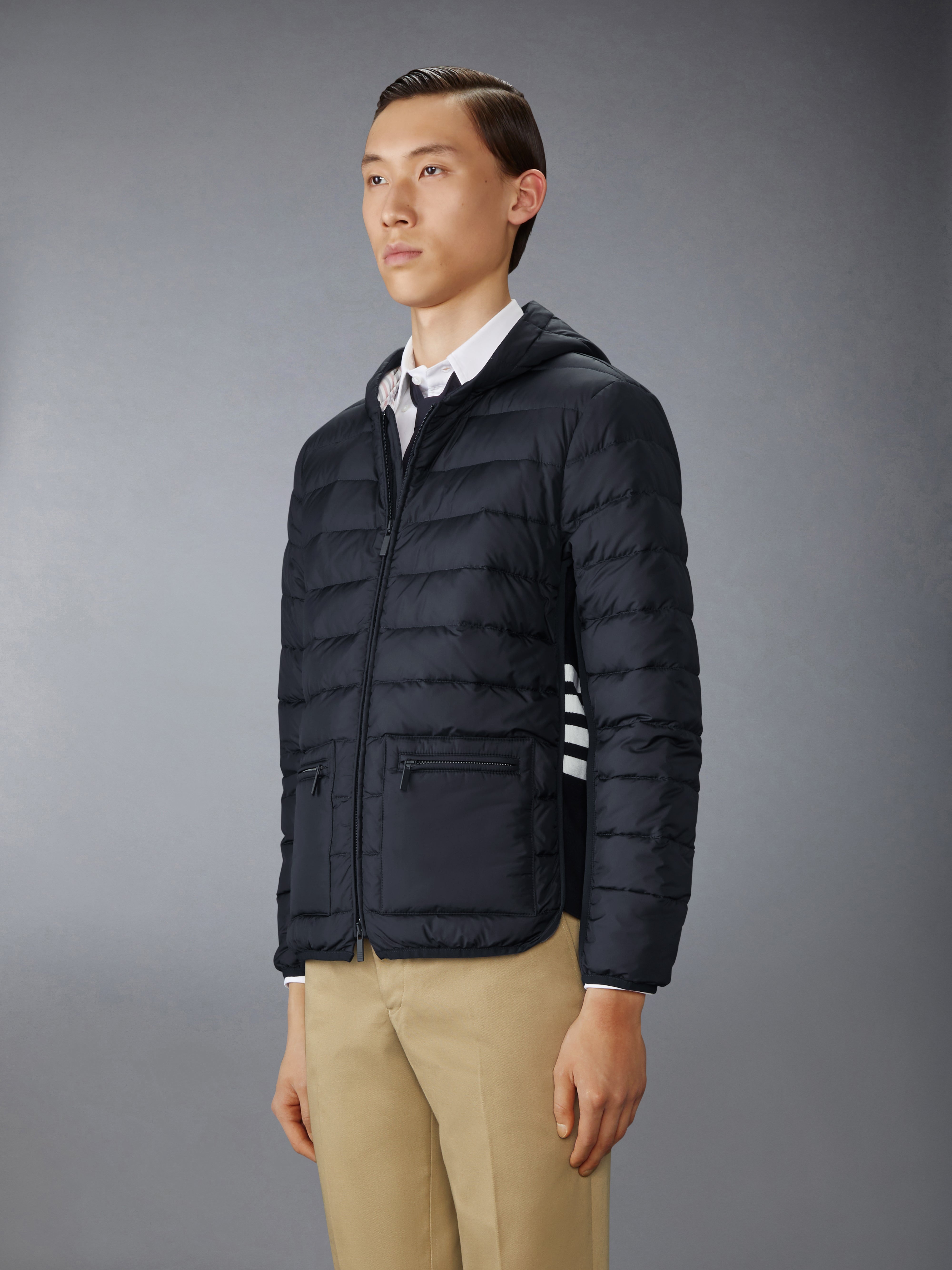 ULTRA LIGHT NYLON HOODED DOWN JACKET - 3