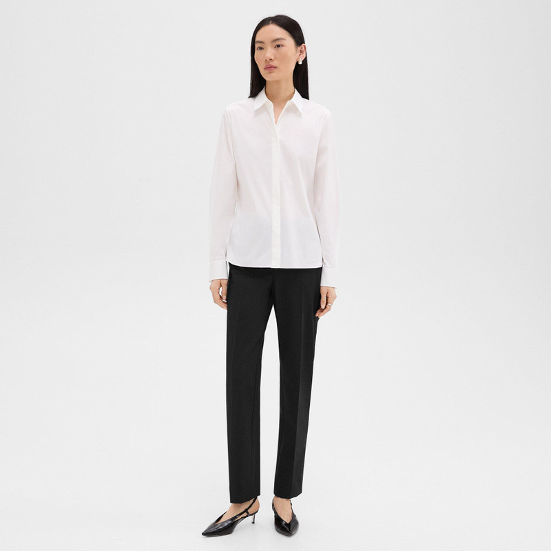 Theory Fitted Shirt in Good Cotton outlook