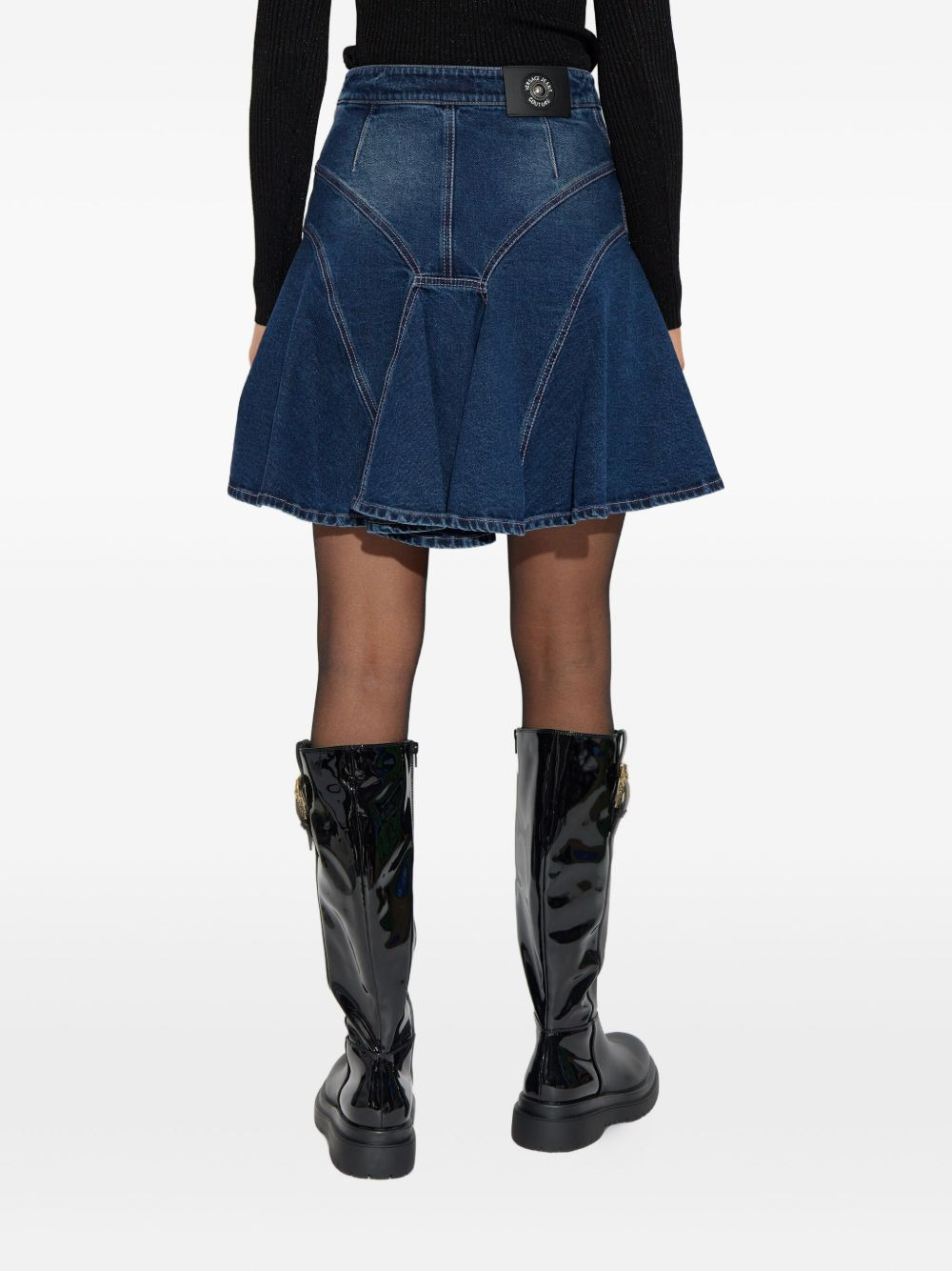 zip-detail mini skirt - 4