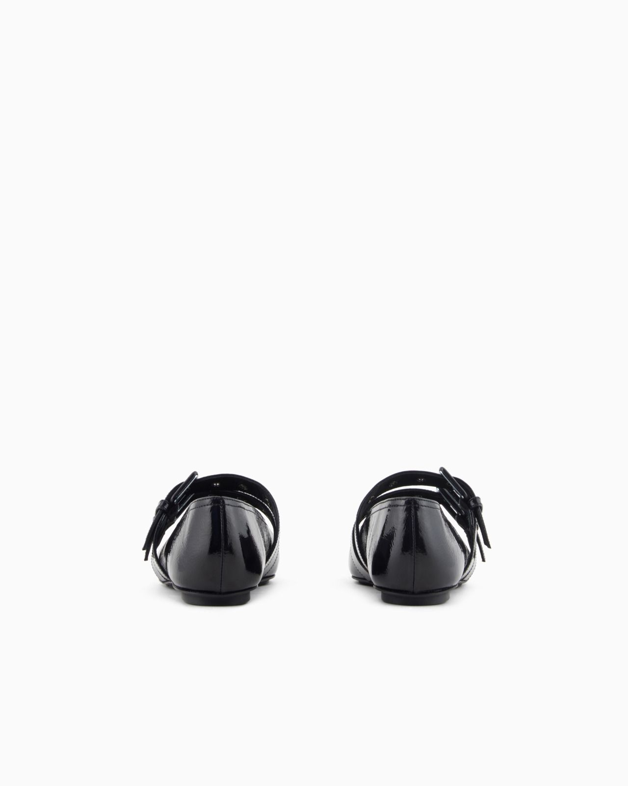 PATENT LEATHER BALLERINAS WITH DOUBLE STRAP - 4