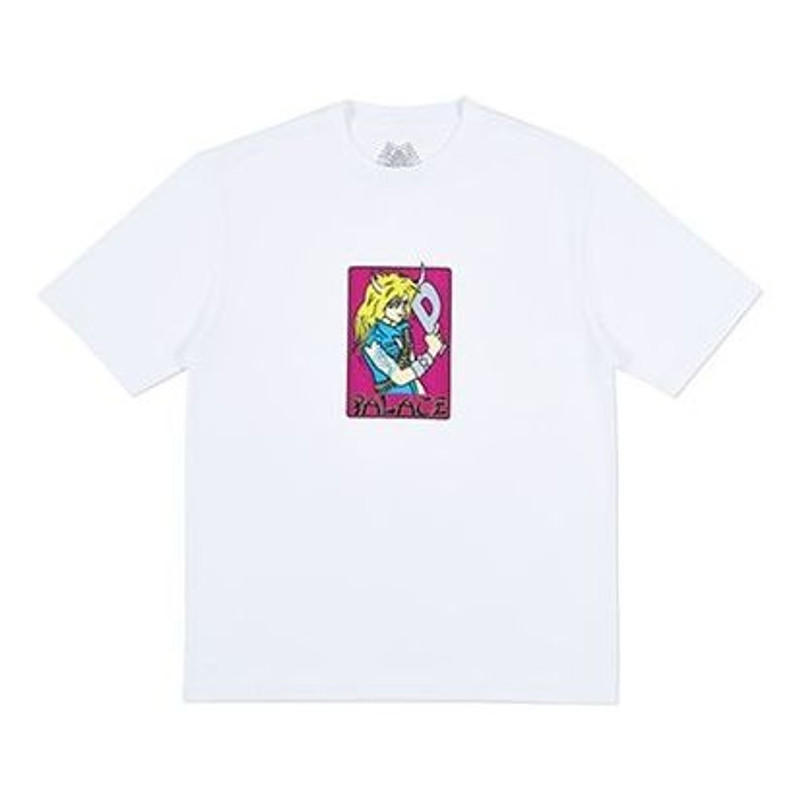 채용 정보 만화 T 셔츠 백색 만화 인쇄 짧은 소매 Unisex PAL-SS18-069 - 1