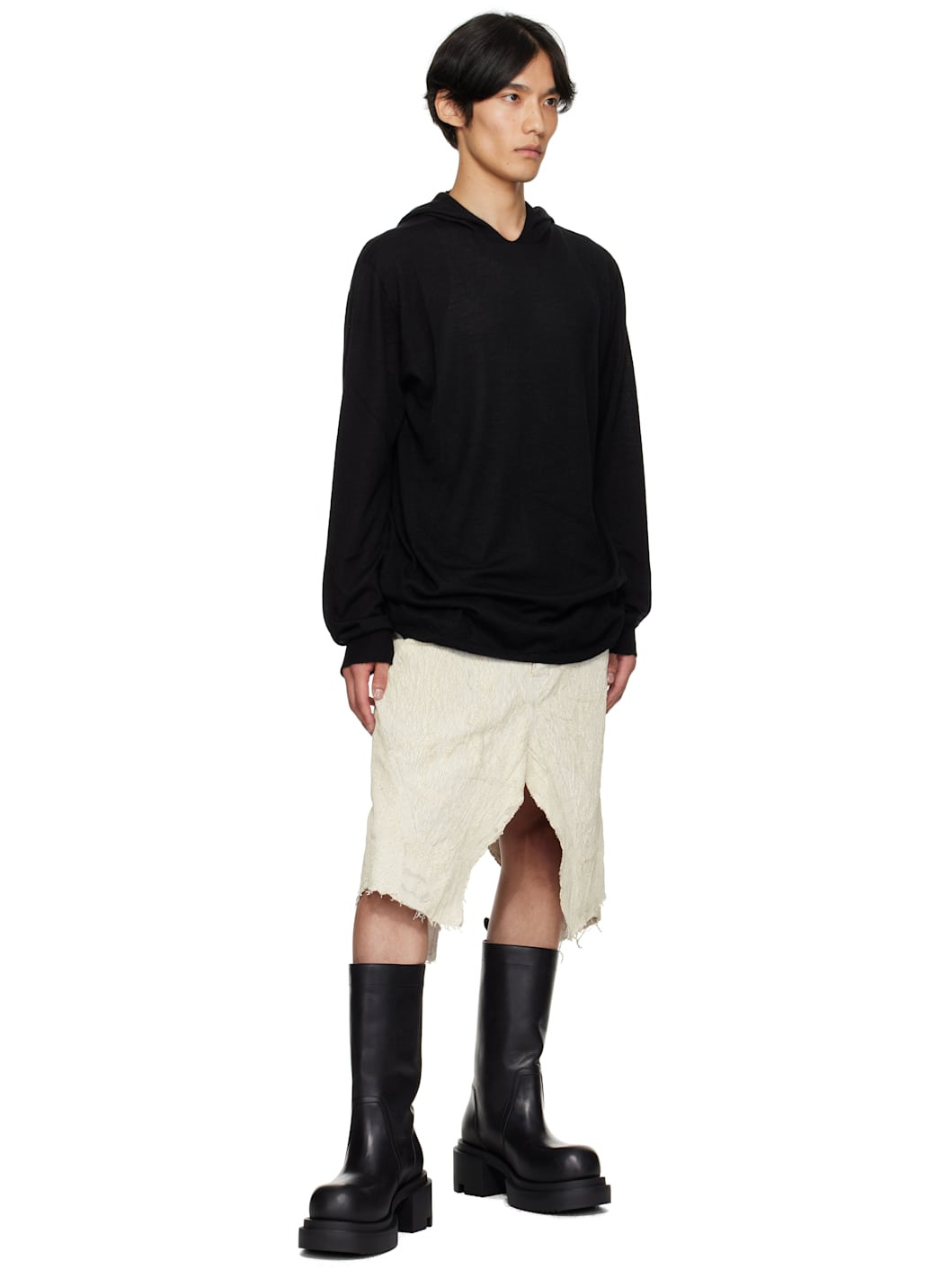 Black Concoridans Long Sleeve Hoodie - 4
