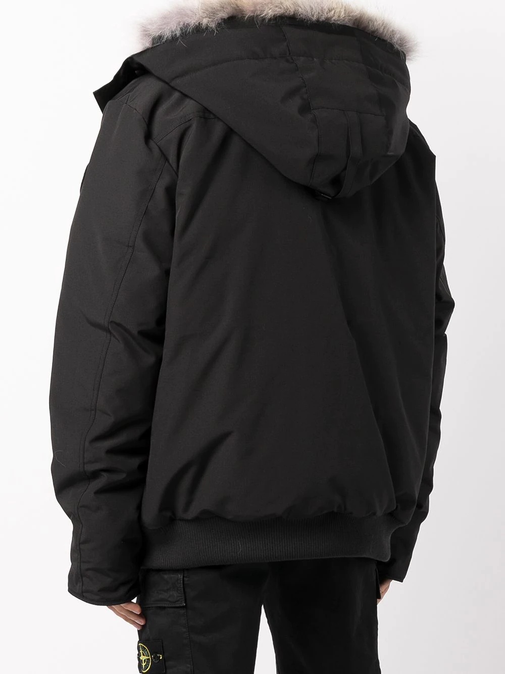 Black Label hooded parka jacket - 4