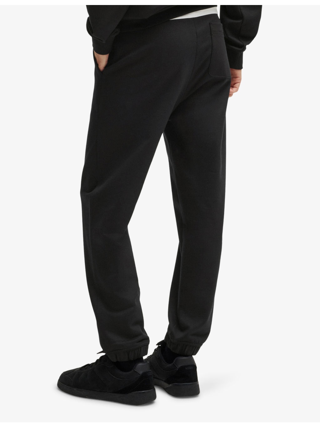 Branded-print drawstring-waist cotton-jersey jogging bottoms - 4