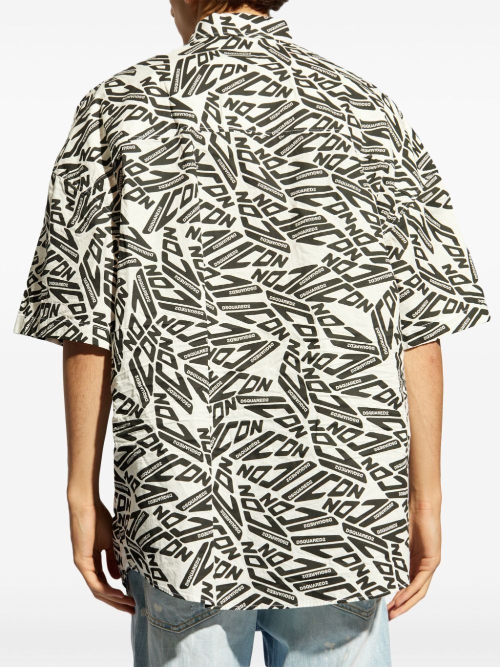 all-over logo-print shirt - 4