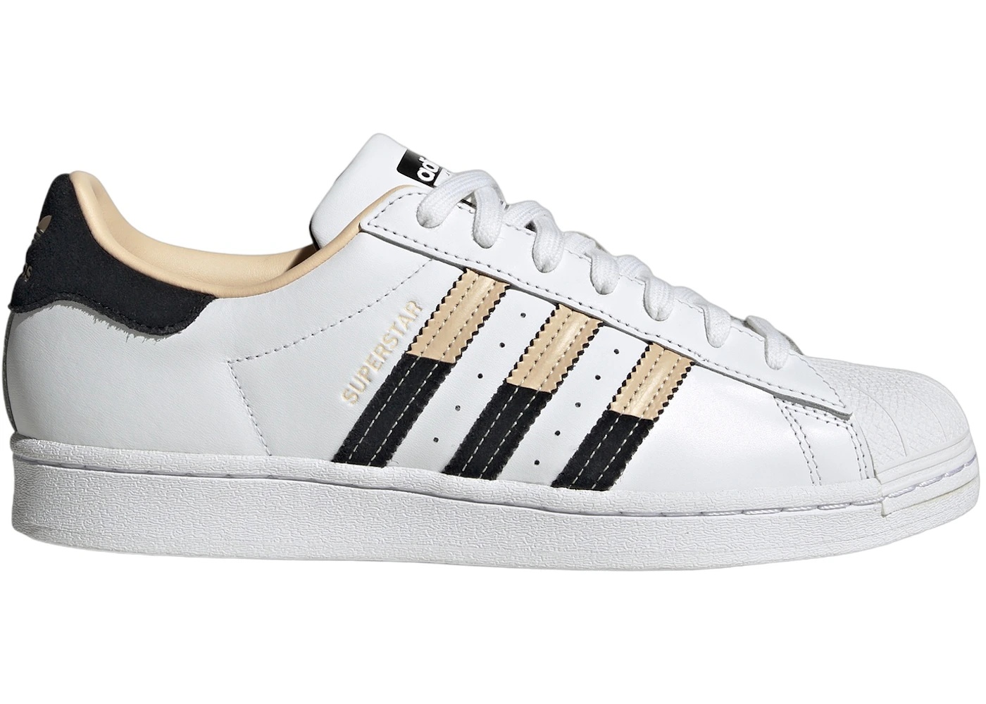 adidas Superstar Cloud White Sand Strata Core Black - 1