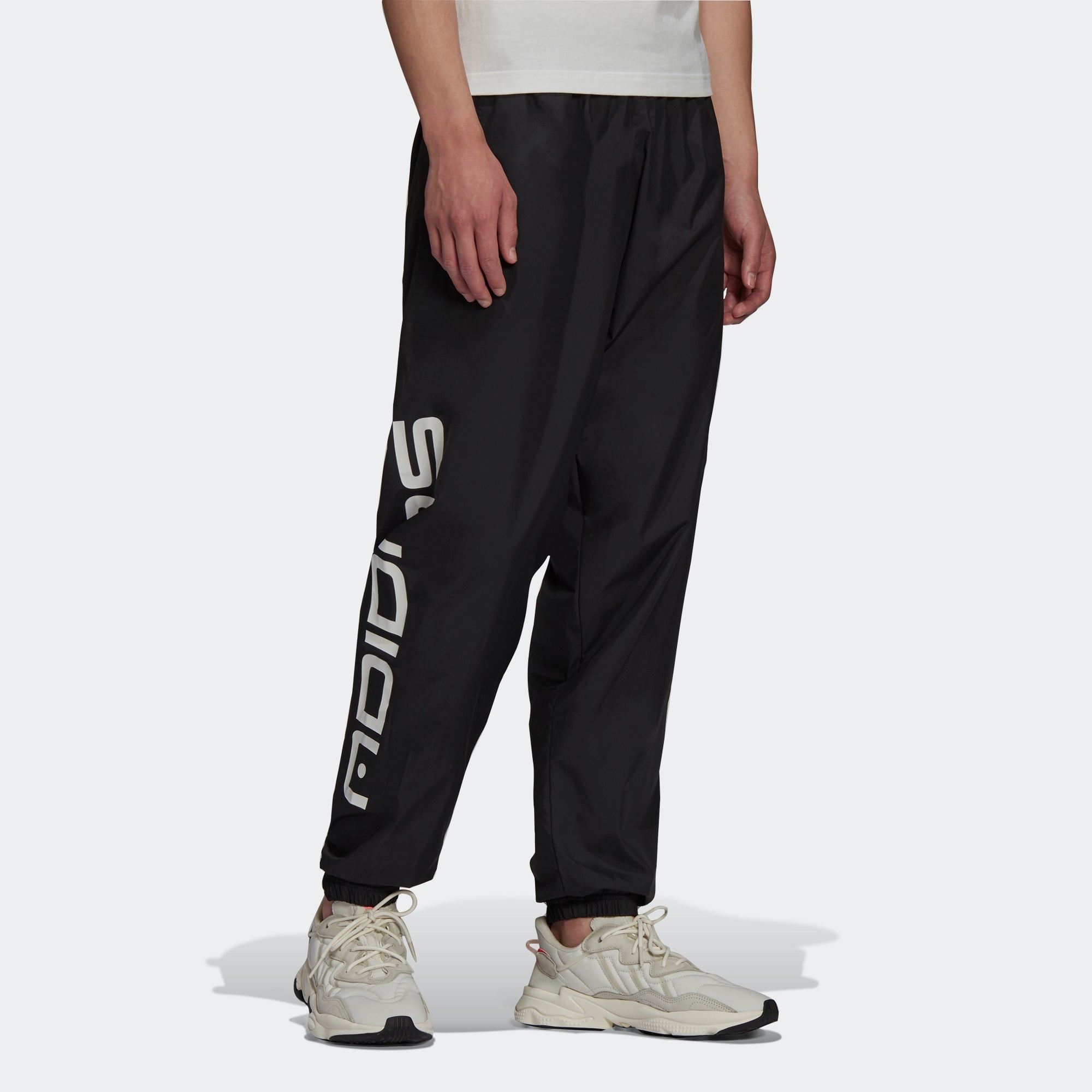 Men's adidas originals Symbol Tp Casual Alphabet Printing Sports Pants/Trousers/Joggers Black H13504 - 2