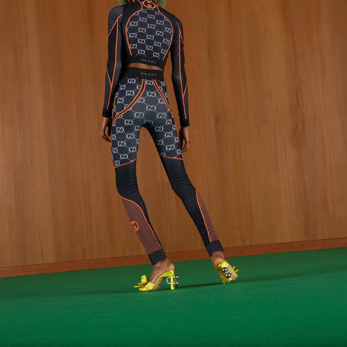 GG jersey jacquard leggings - 8